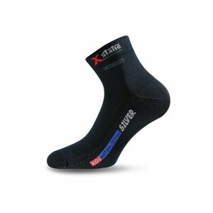 Lasting XOS 900 čierne ponožky so striebrom Veľkosť: (38-41) M ponožky